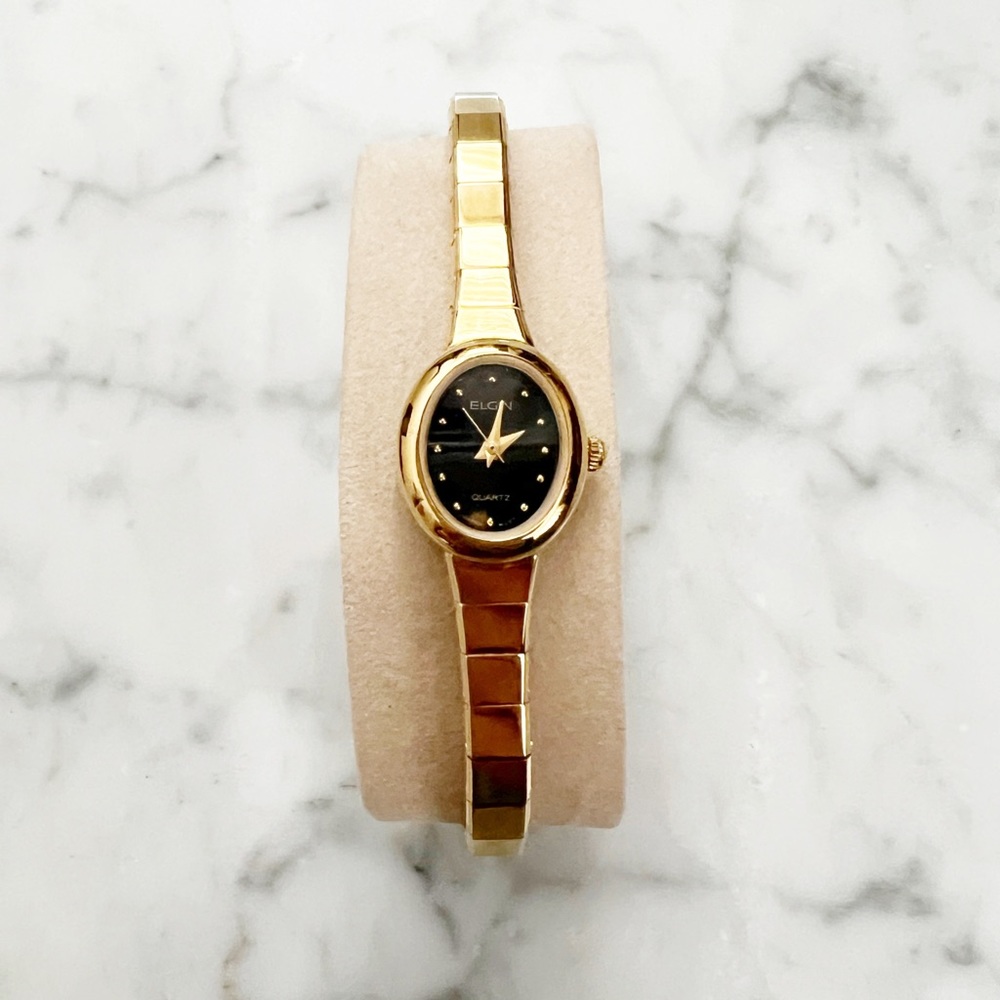 NWT ELGIN Vintage Gold Ladies Watch w Box
